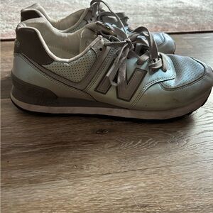 New Balance Silver Chrome Athletic Shoes
